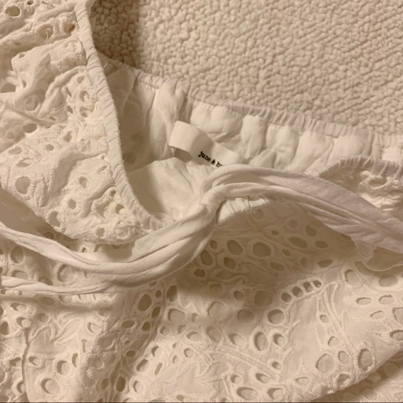 June & Hudson White Eyelet Midi Dress A Line Empire - Picture 11 of 12